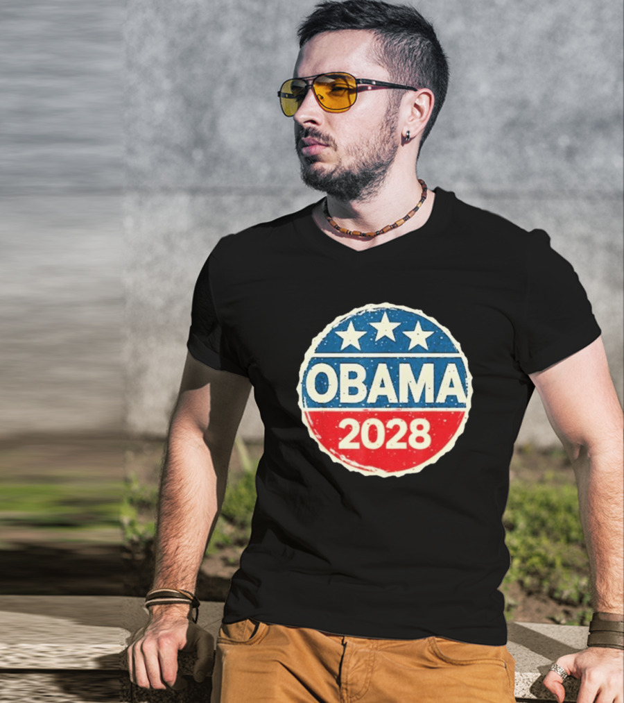 Lisa Guerrero Obama 2028 Three Star Blue Red T-Shirt