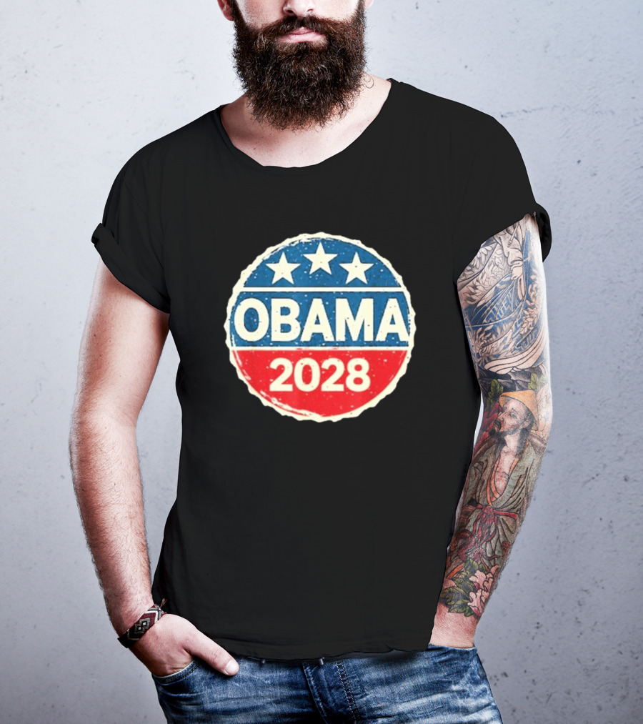 Lisa Guerrero Obama 2028 Three Star Blue Red T-Shirt