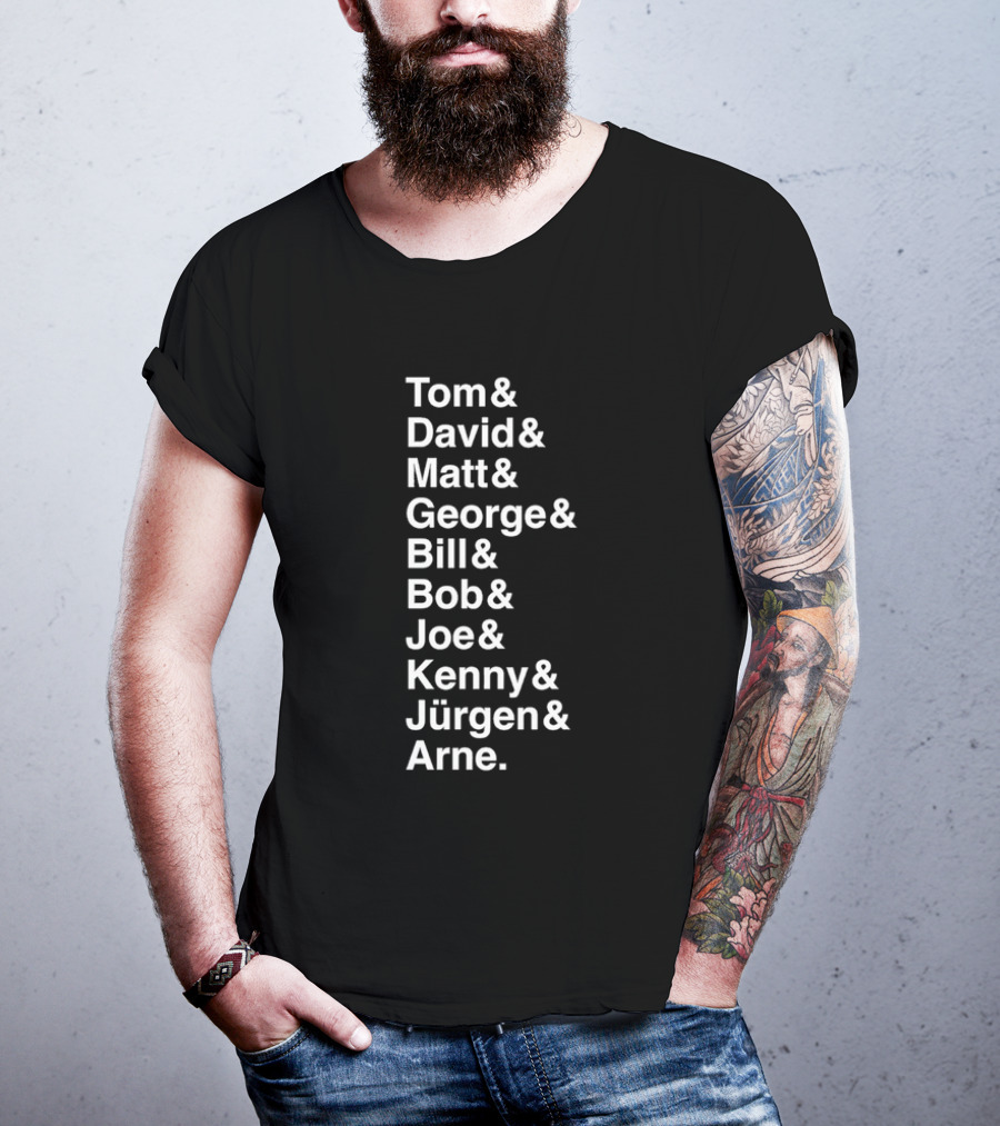 Liverpool FC 10 Coach Names Tom David Matt George Bill Bob Joe Kenny Jürgen Arne League Winning Managers T-Shirt