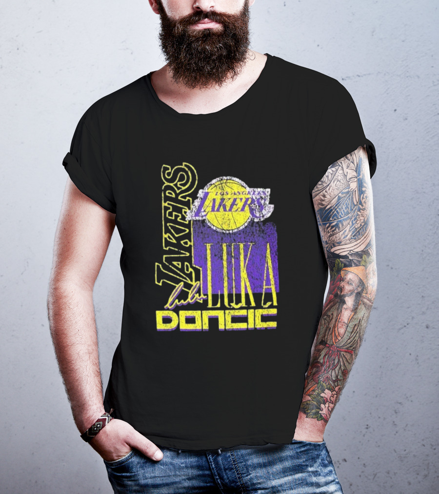 Los Angeles Lakers Luka Doncic NBA Player New Era T-Shirt