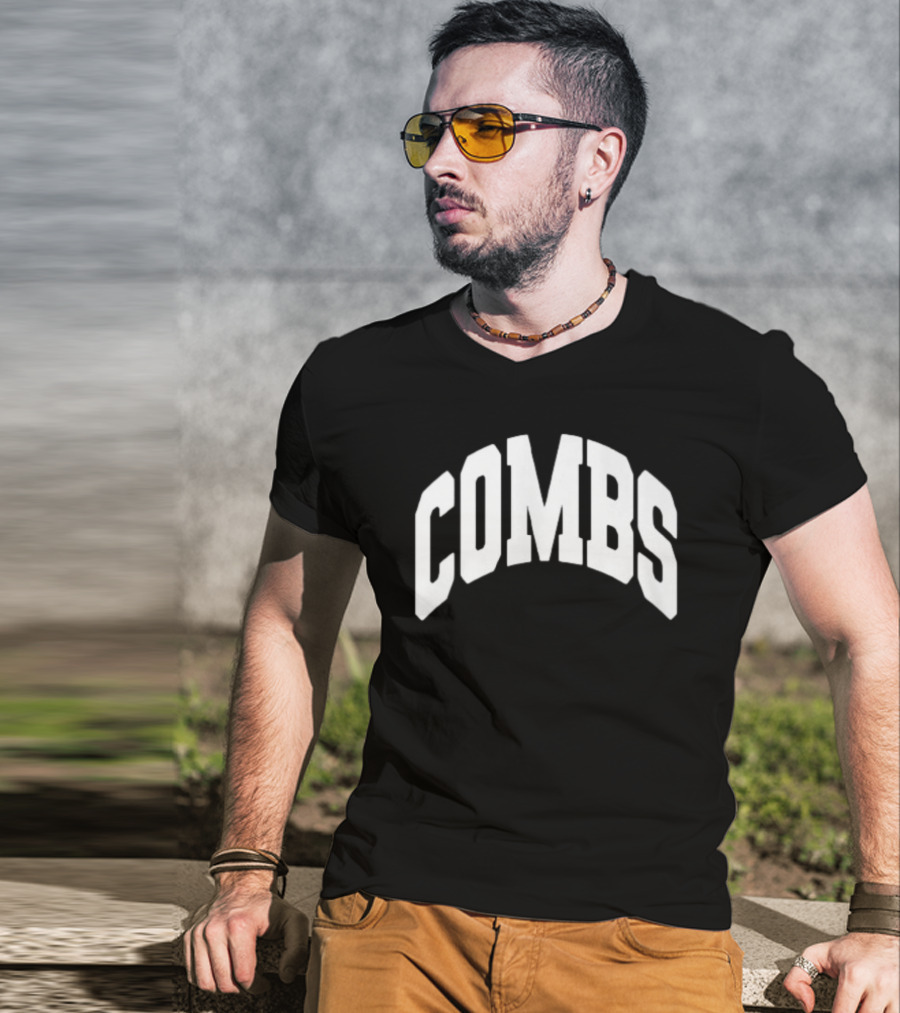 Luke Combs Merch Combs Arched 3D Lettering T-Shirt