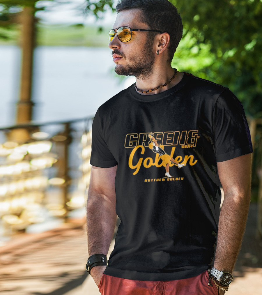 Green And Golden Matthew Golden Catch 88 T-Shirt