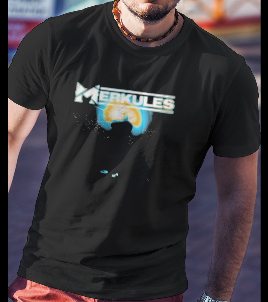 Merkules Into The Light Silhouette Against Sunburst T-Shirt