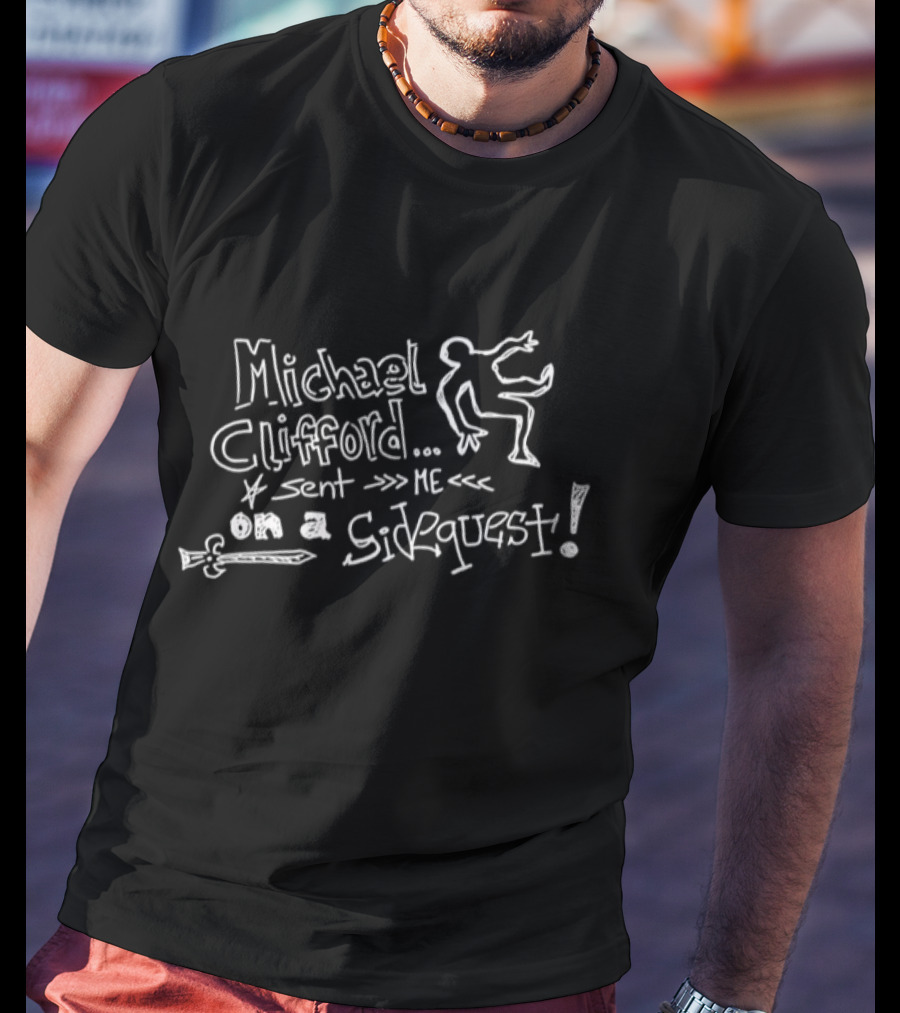 Michael Clifford Sent Me On A Sidequest Stick Figure Sword Adventure T-Shirt