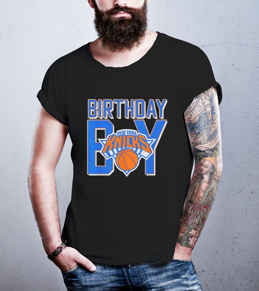 New York Knicks NBA Birthday Boy Basketball Fan Apparel T-Shirt