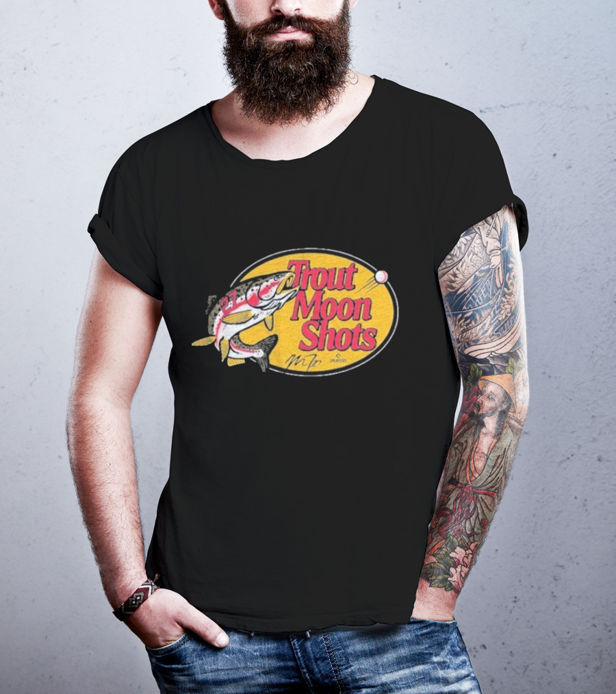 Trout Moon Shots Fish Baseball Los Angeles Angels Mike Trout T-Shirt