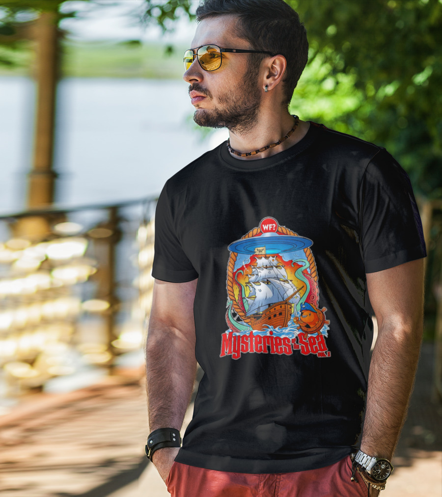 Mysteries Of The Sea Vol. 2 UFO Pirate Ship Cartoon WF? T-Shirt