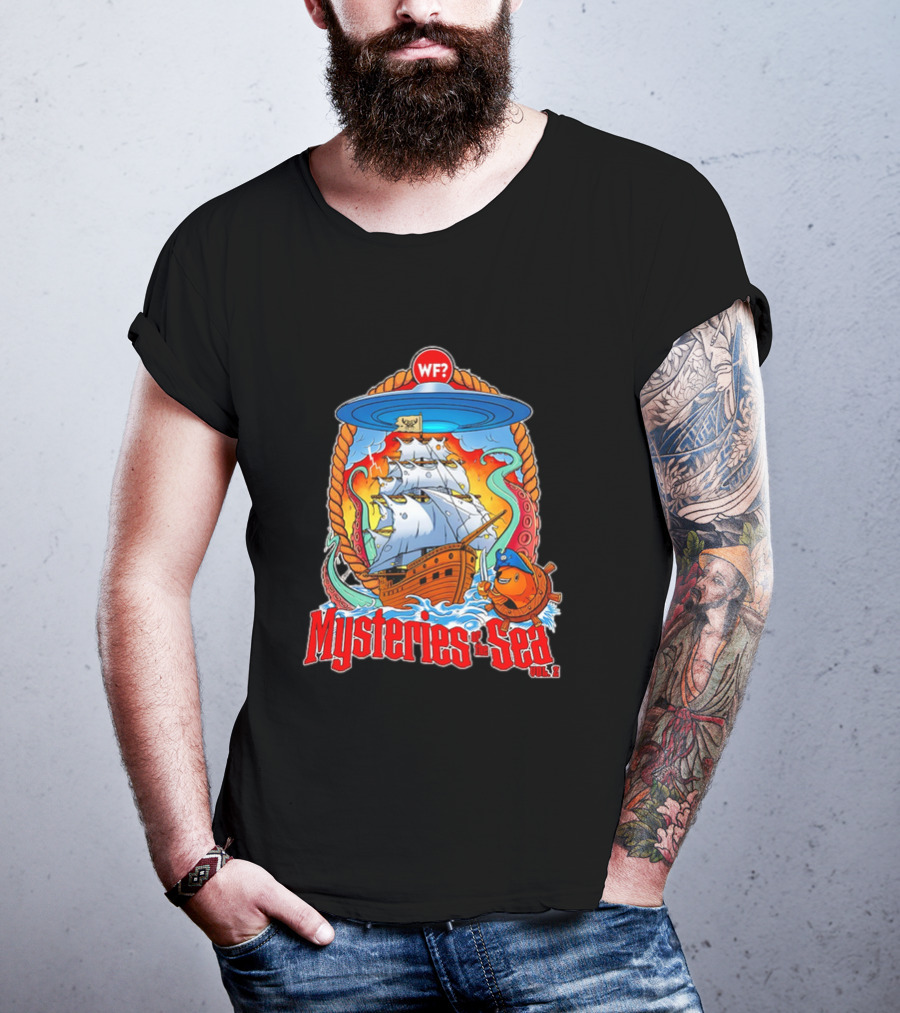 Mysteries Of The Sea Vol. 2 UFO Pirate Ship Cartoon WF? T-Shirt