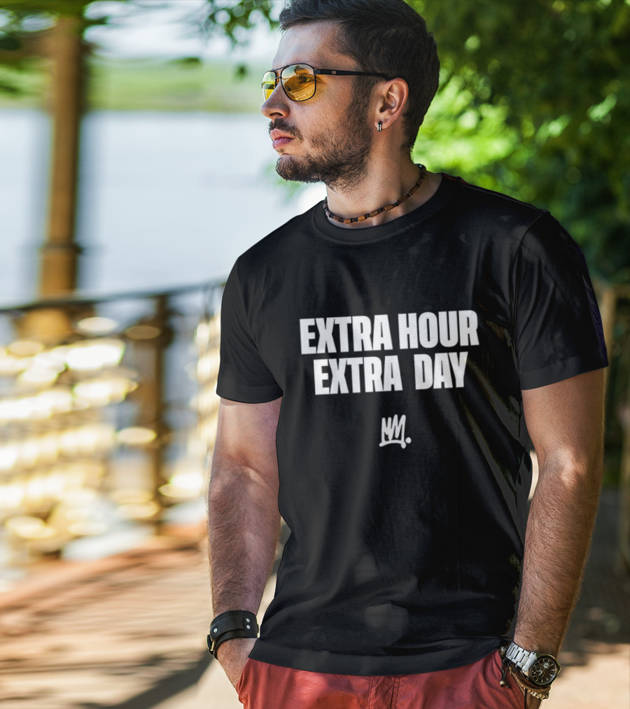 Extra Hour Extra Day Mansa Crown Symbol T-Shirt