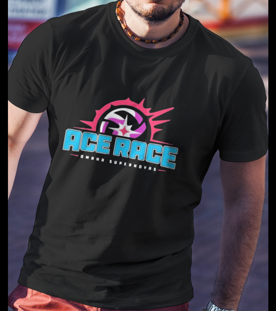 Omaha Supernovas Ace Race Volleyball Burst T-Shirt