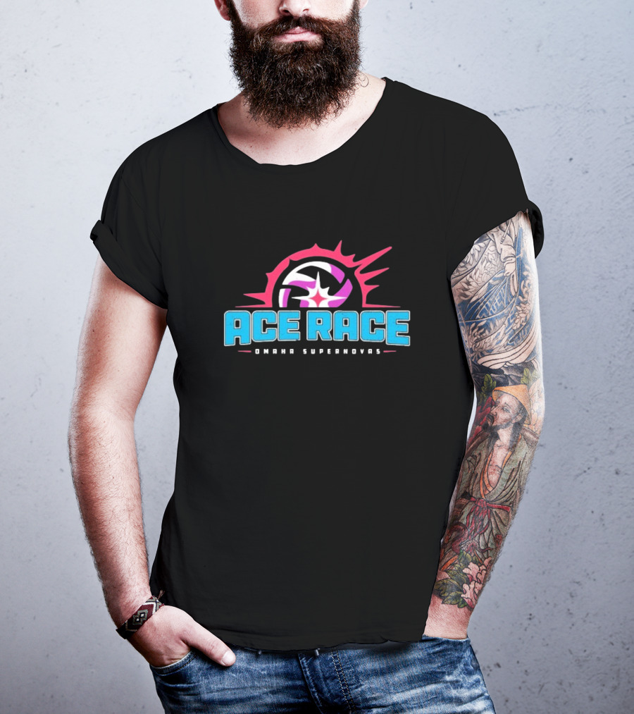 Omaha Supernovas Ace Race Volleyball Burst T-Shirt