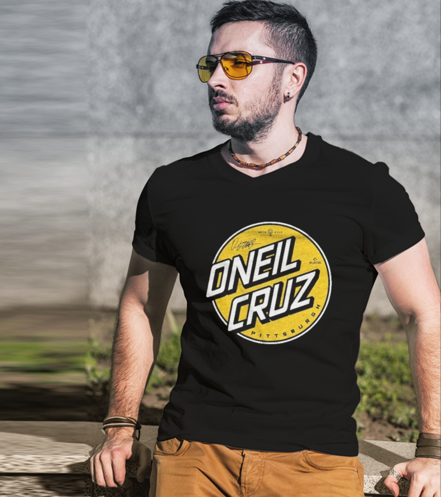 Oneil Cruz Pittsburgh Pirates Moto Wear Players Circle T-Shirt