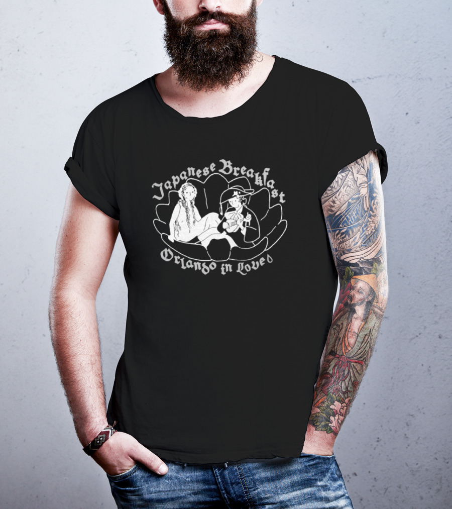 Japanese Breakfast Orlando In Love Cobalt Lotus Duo T-Shirt