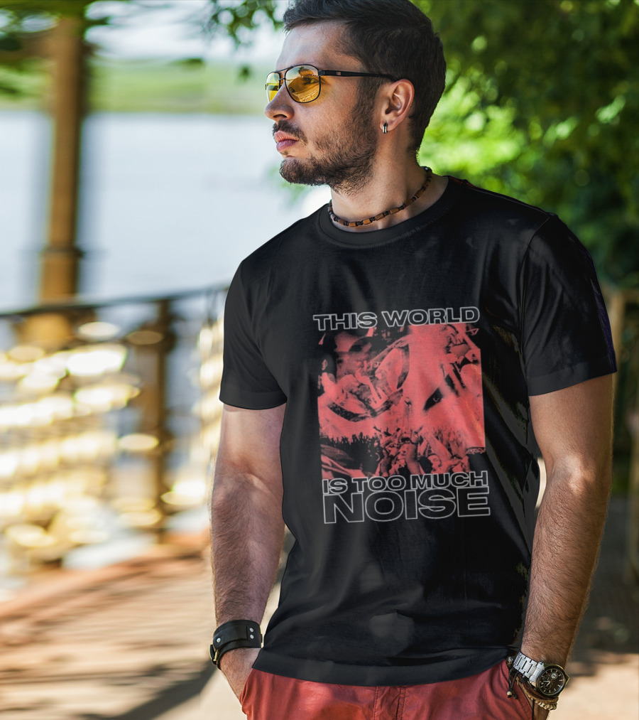 This World Is Too Much Noise Rise Against Concert Imagery T-Shirt