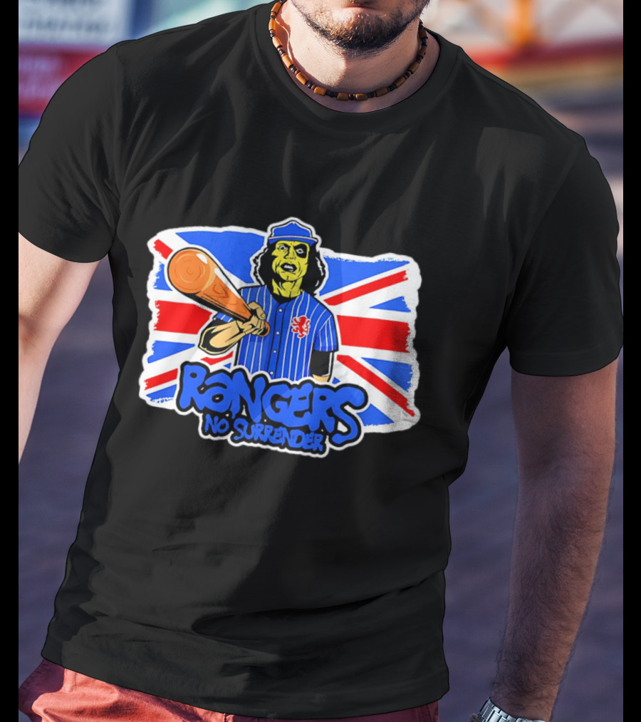 Rangers No Surrender Warrior Baseball British Flag T-Shirt