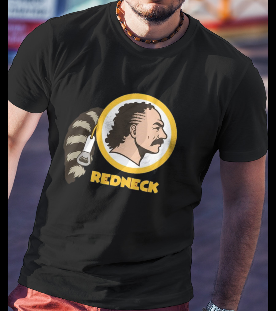 Redneck Team Washington Redskins Raccoon Tail Logo T-Shirt
