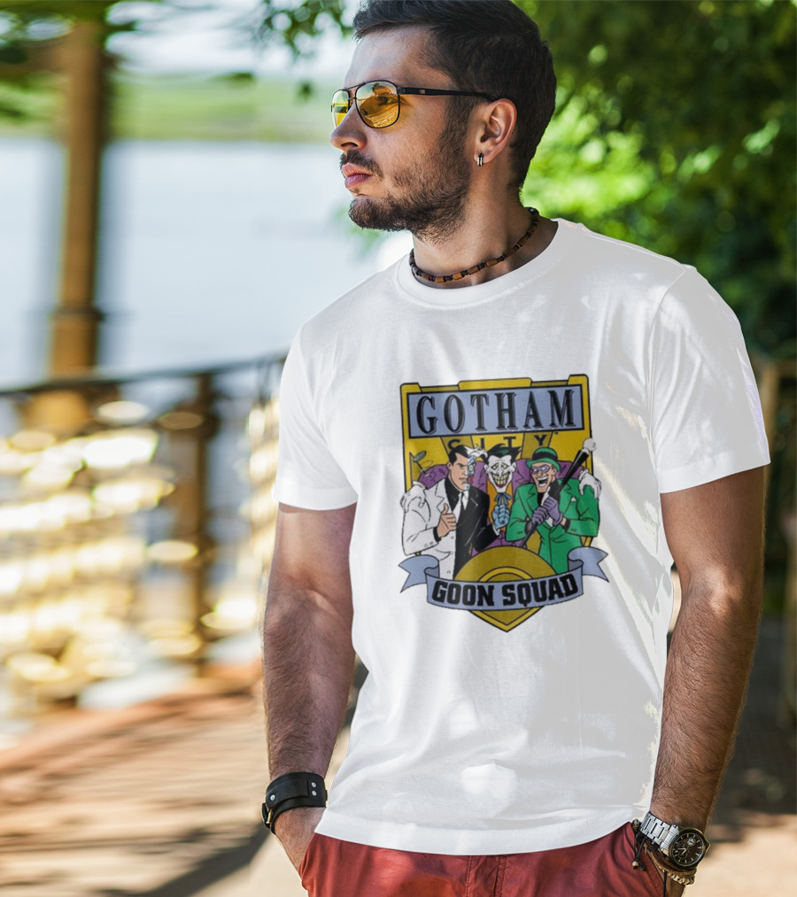 Gotham City Goon Squad Joker Riddler Trios T-Shirt