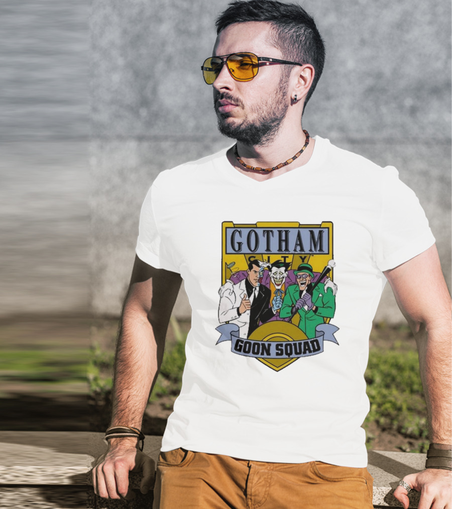Gotham City Goon Squad Joker Riddler Trios T-Shirt