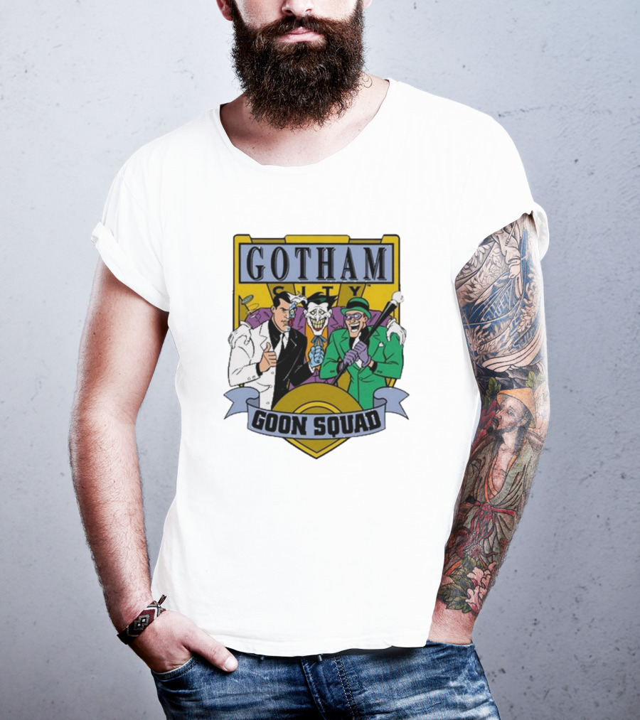 Gotham City Goon Squad Joker Riddler Trios T-Shirt
