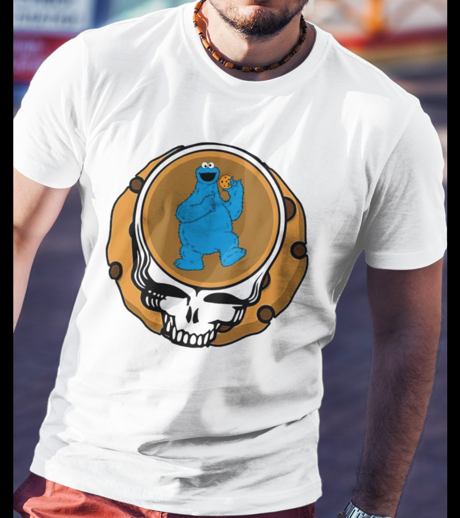 Grateful Dead Cookie Monster Steal Your Face Parody T-Shirt