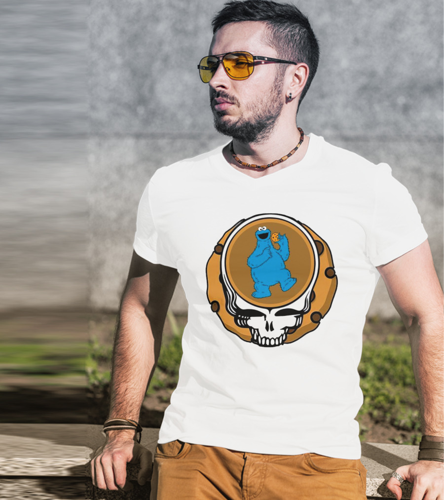 Grateful Dead Cookie Monster Steal Your Face Parody T-Shirt