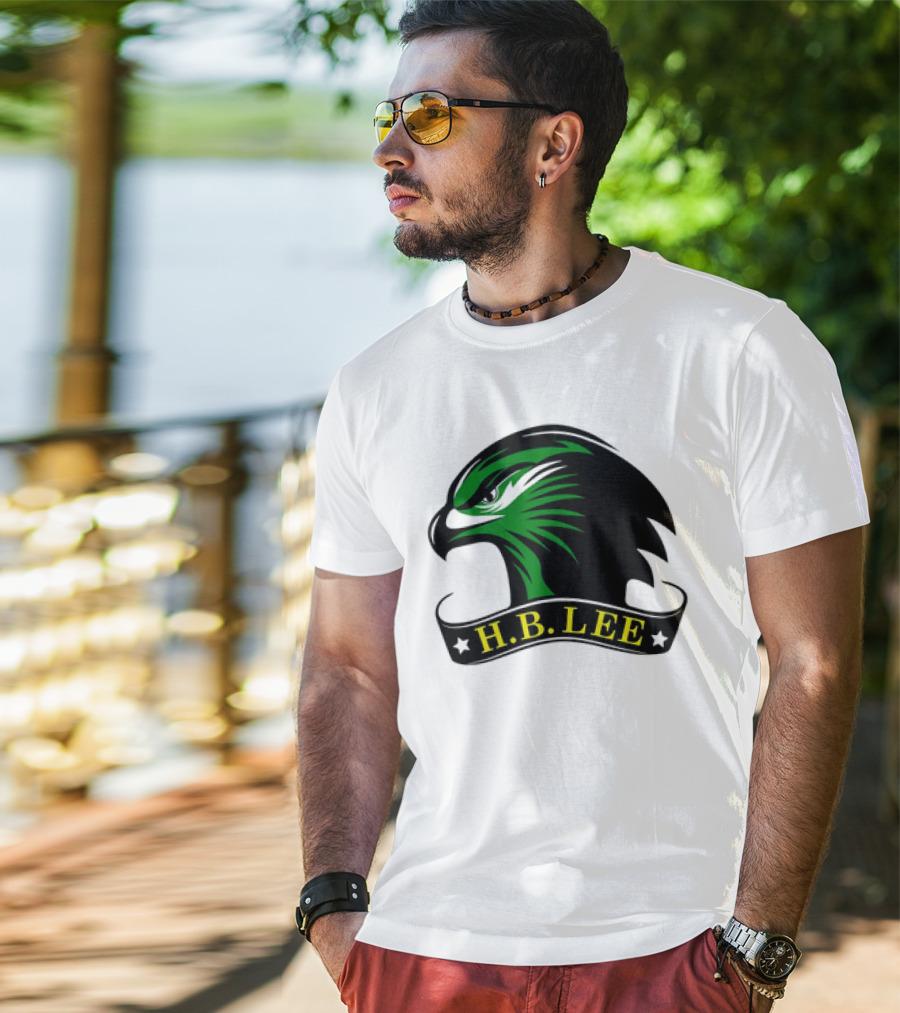 H.B. Lee Green Eagle Emblem T-Shirt