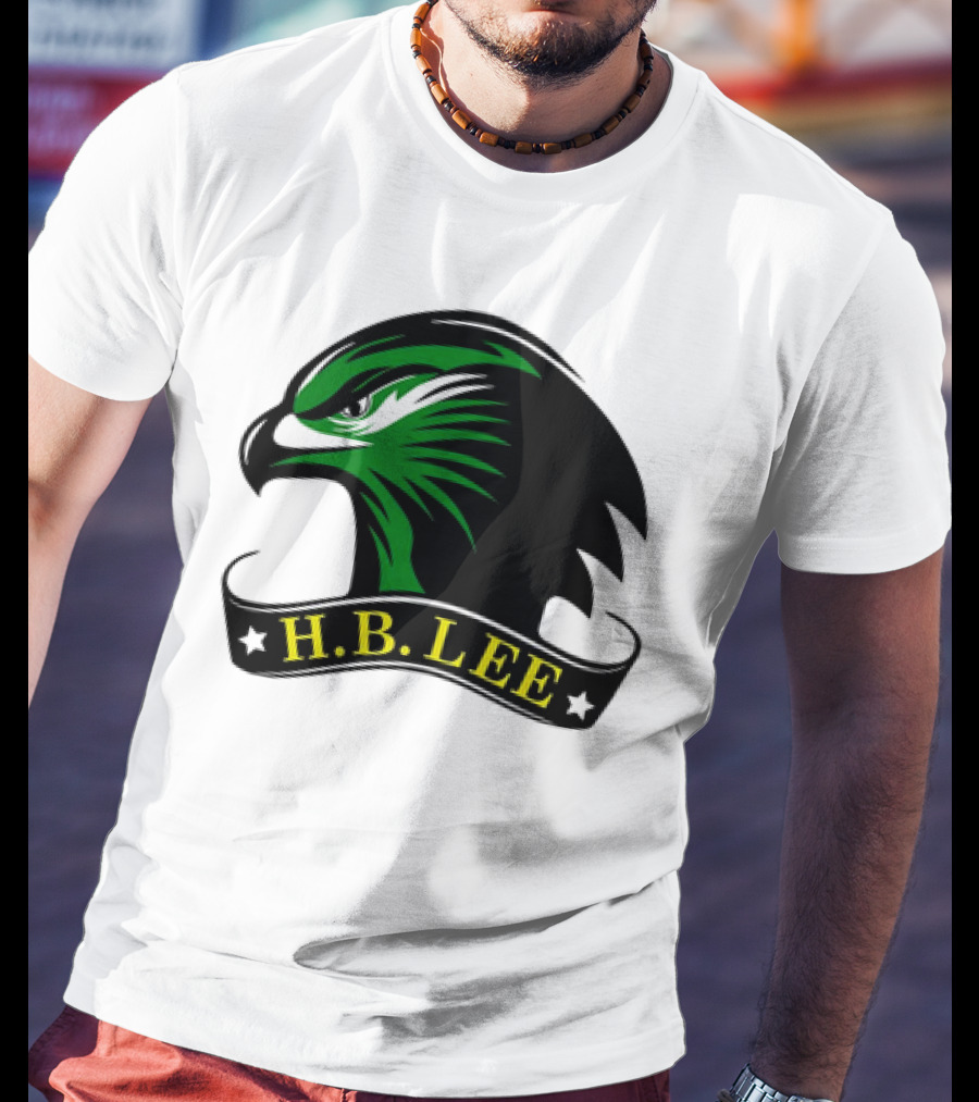 H.B. Lee Green Eagle Emblem T-Shirt