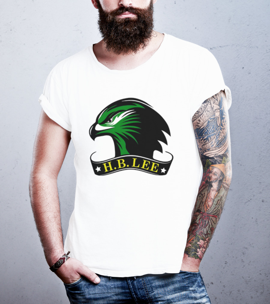 H.B. Lee Green Eagle Emblem T-Shirt