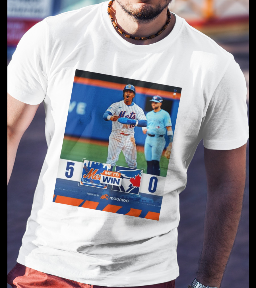 New York Mets Win 5-0 Toronto Blue Jays April 4 2025 T-Shirt