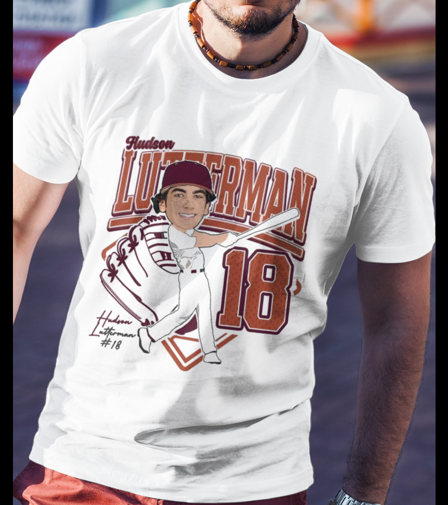 Hudson Lutterman 18 Baseball Player 2025 T-Shirt