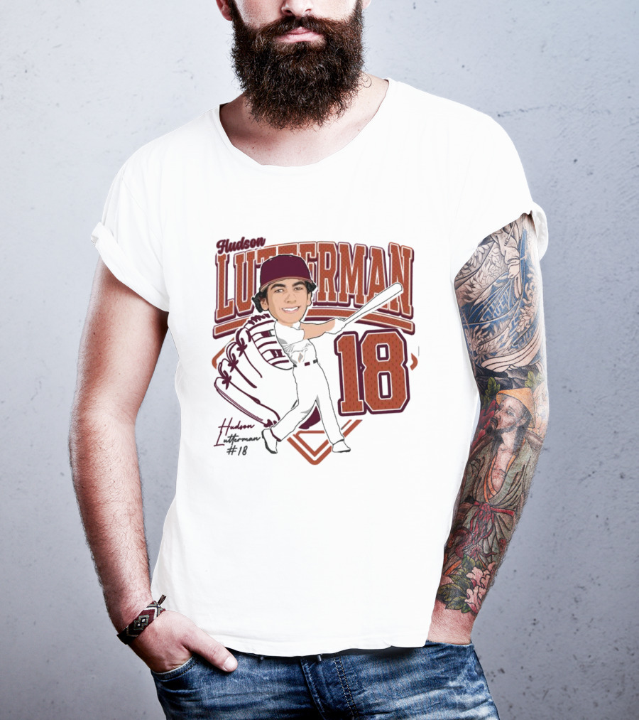 Hudson Lutterman 18 Baseball Player 2025 T-Shirt