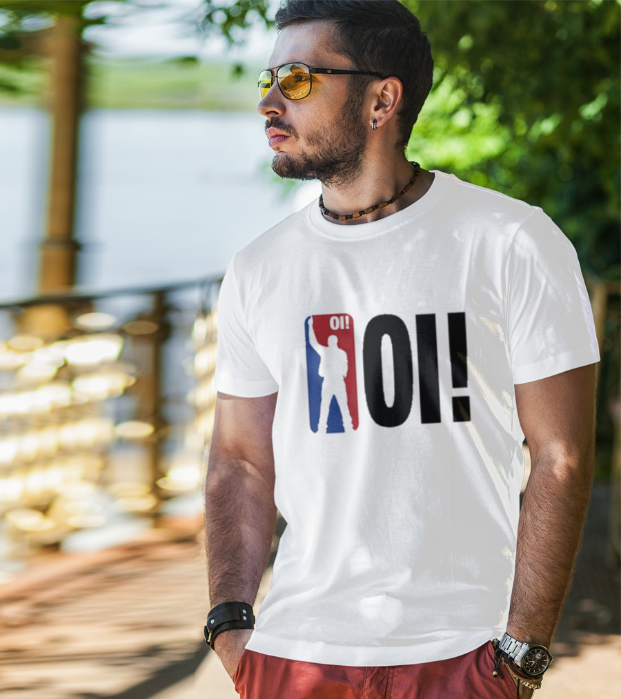 I Think We're Gonna Be Okay Red Blue Silhouette T-Shirt