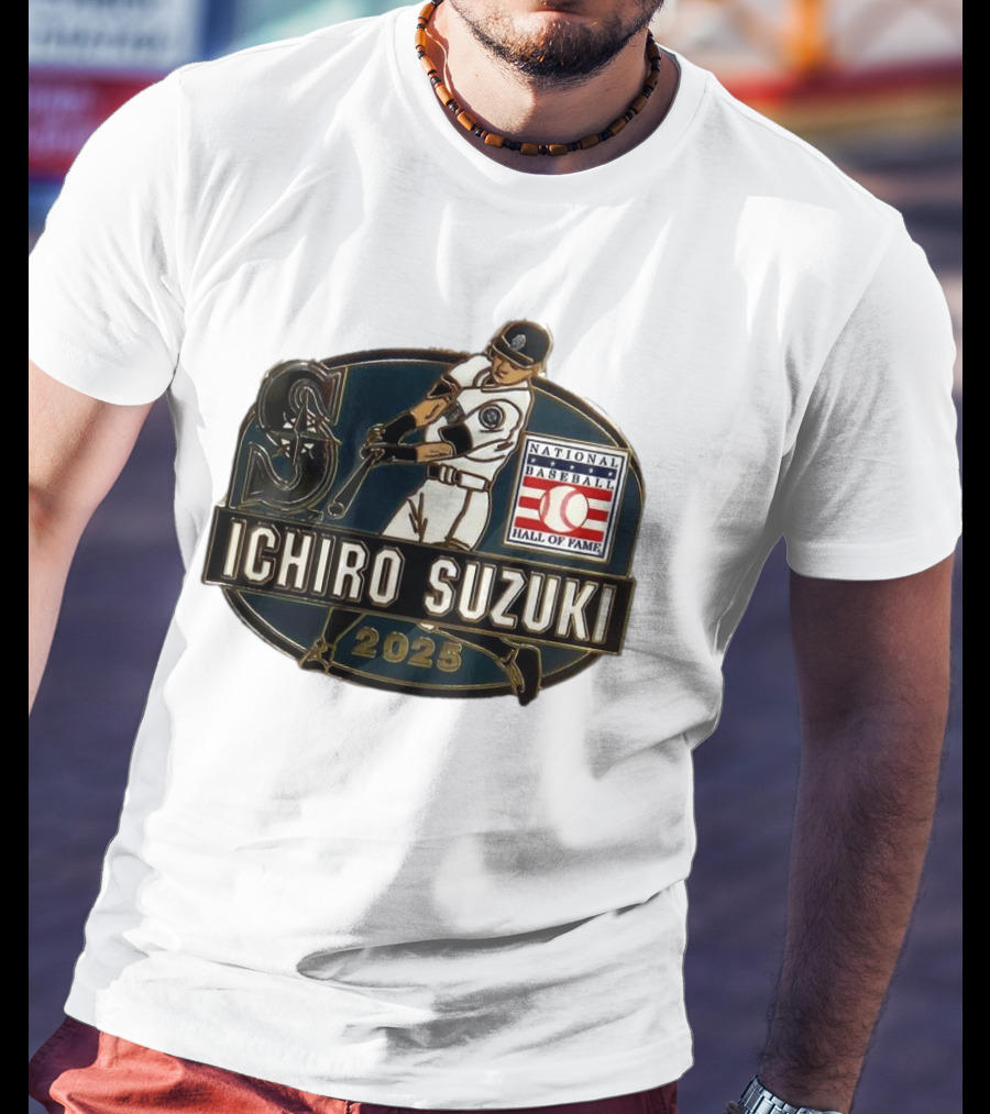 Ichiro Suzuki Seattle Mariners National Baseball Hall Of Fame 2025 T-Shirt