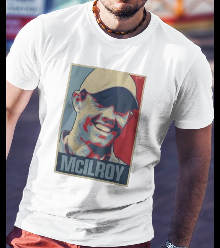 Ireland Rory McIlroy Masters Tournament Vintage Iconic Golf Portrait T-Shirt