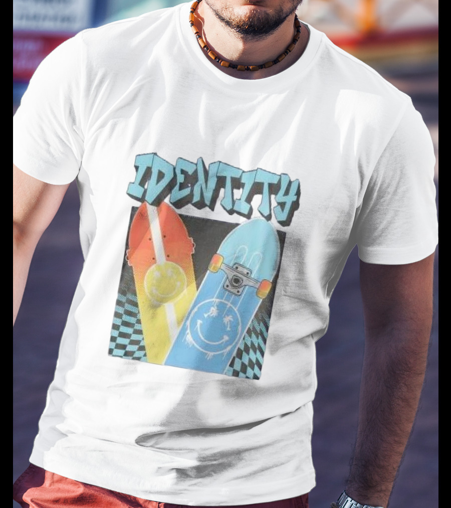 Identity Boys Purple Relaxed Skateboard Smiley T-Shirt