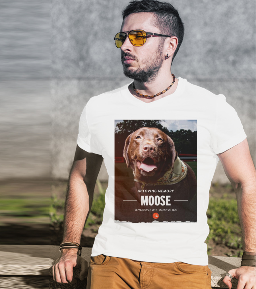 Cleveland Browns NFL In Loving Memory Moose September 24 2014 March 29 2025 Hard Knocks Star T-Shirt