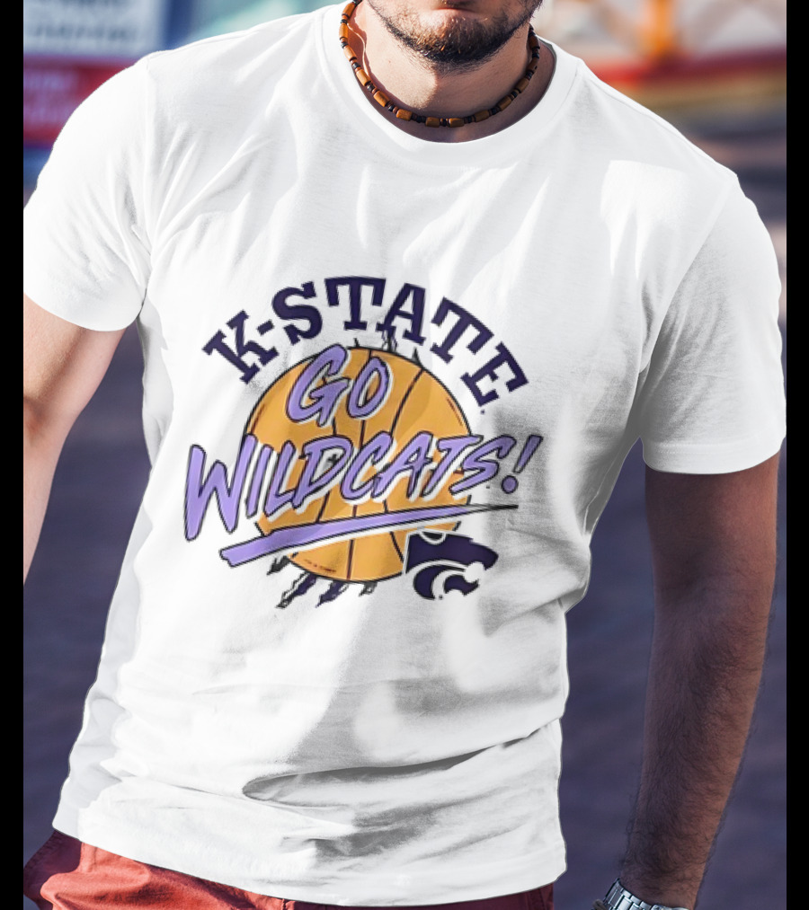 K-State Go Wildcats Basketball Fan Gear T-Shirt