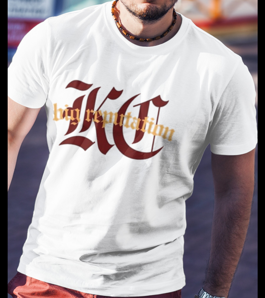 Kc Big Reputation Bold Gothic Style T-Shirt