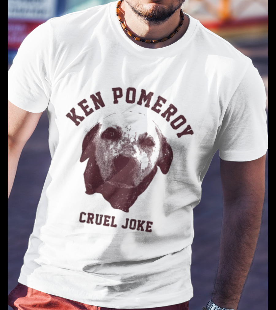 Ken Pomeroy Cruel Joke Dog Face Design T-Shirt
