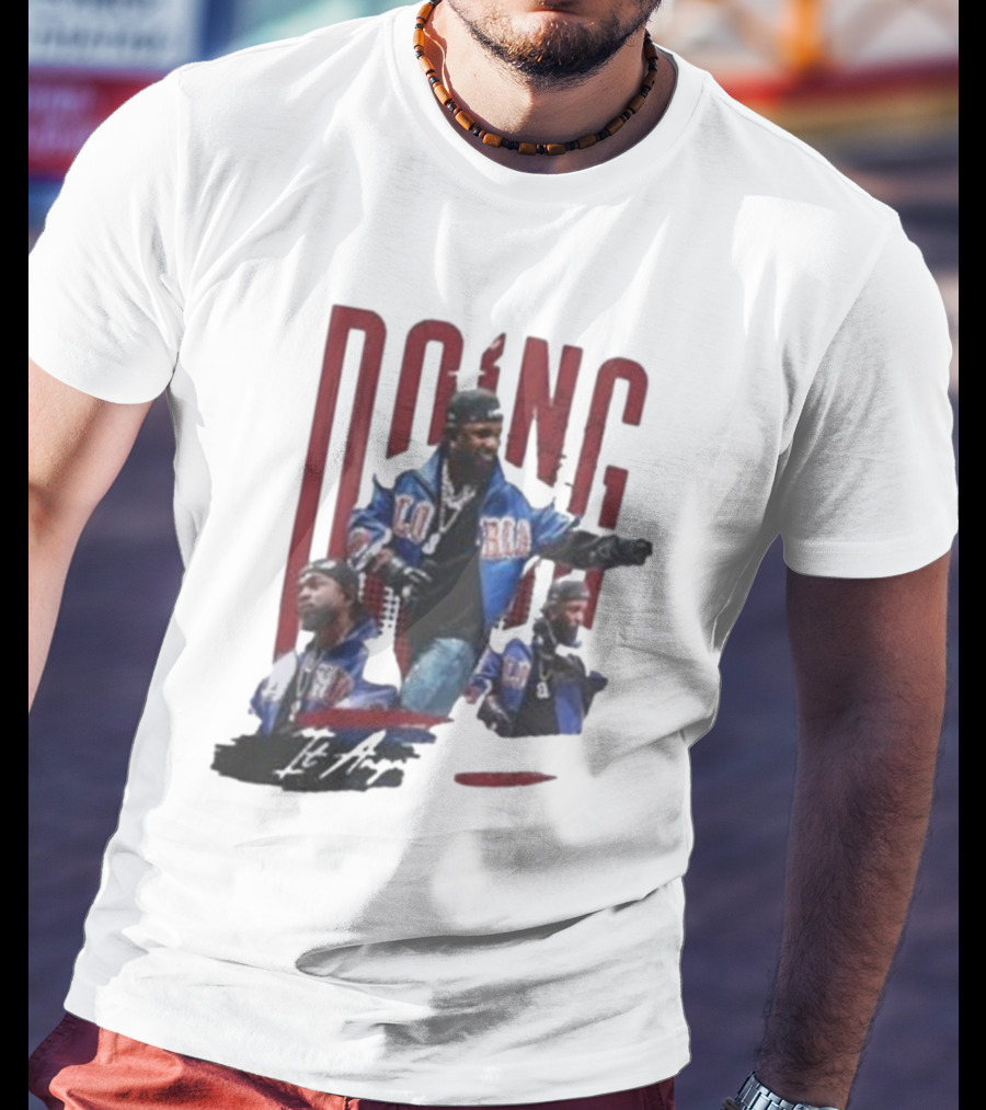 Kendrick Lamar Doing It Anyway Hey Drake Blue Jacket T-Shirt