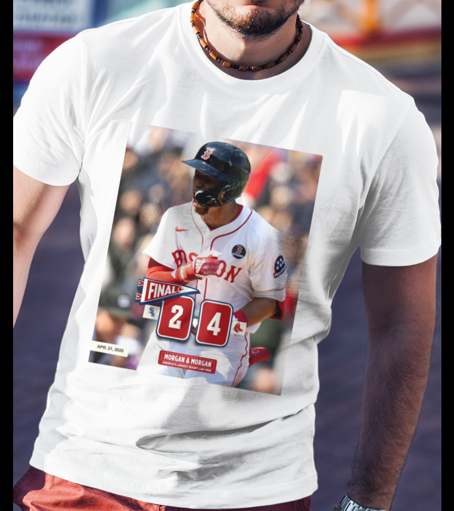 Boston Red Sox Victory Over Chicago White Sox 4-2 Marathon Monday Apr 21 2025 T-Shirt