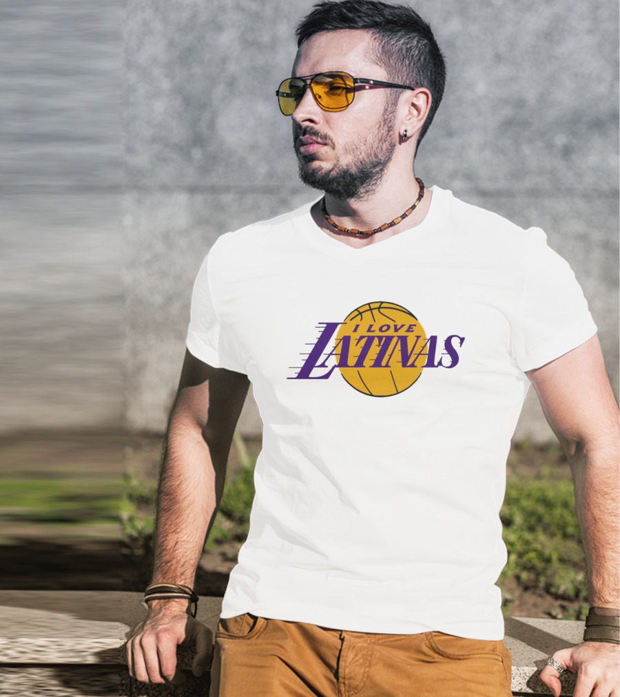 LA Basketball I Love Latinas T-Shirt