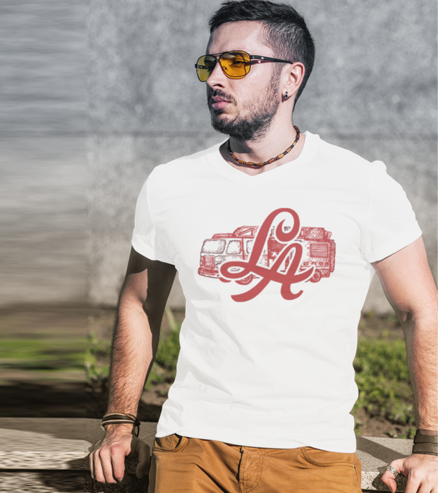 LA Retro Van Road Trip Adventure T-Shirt