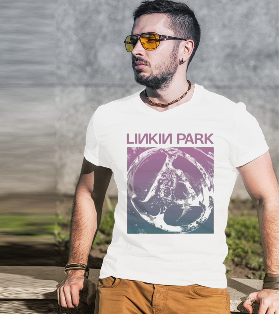 Linkin Park Gradient Circle Symbol Fz Deluxe Drop Shoulder T-Shirt