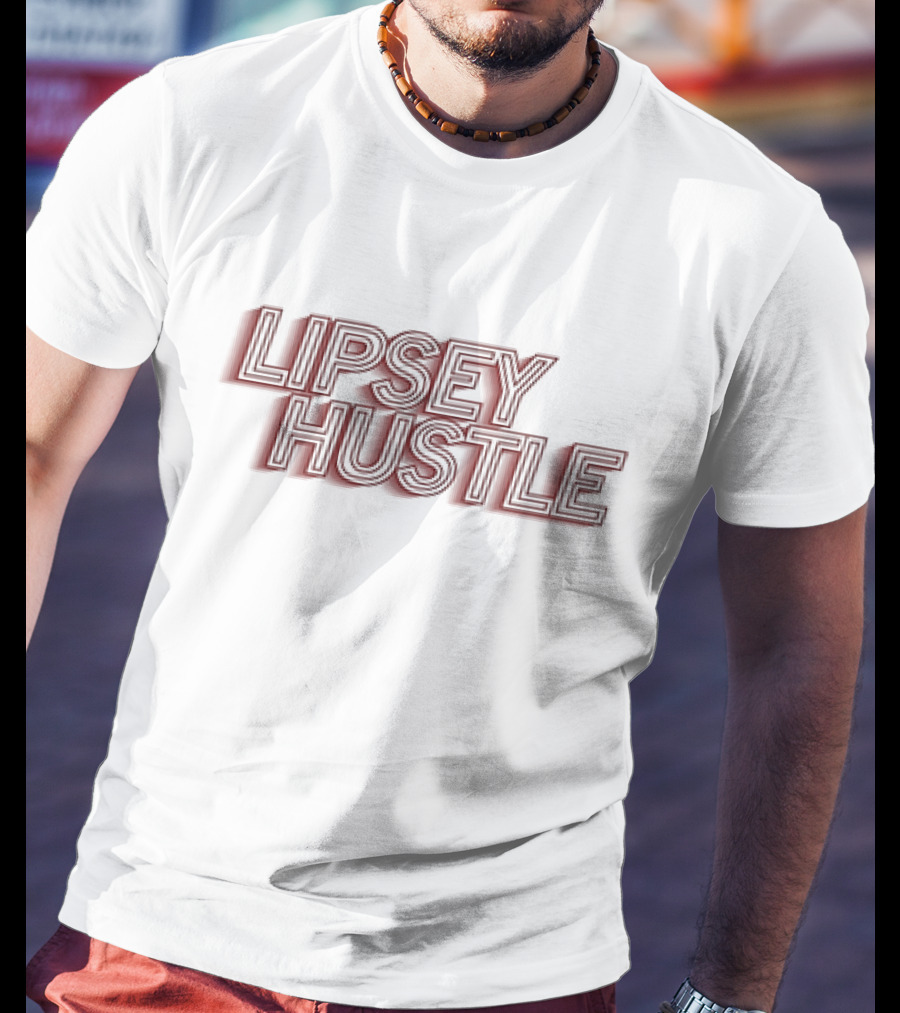 Lipsey Hustle Outline Bold Script T-Shirt