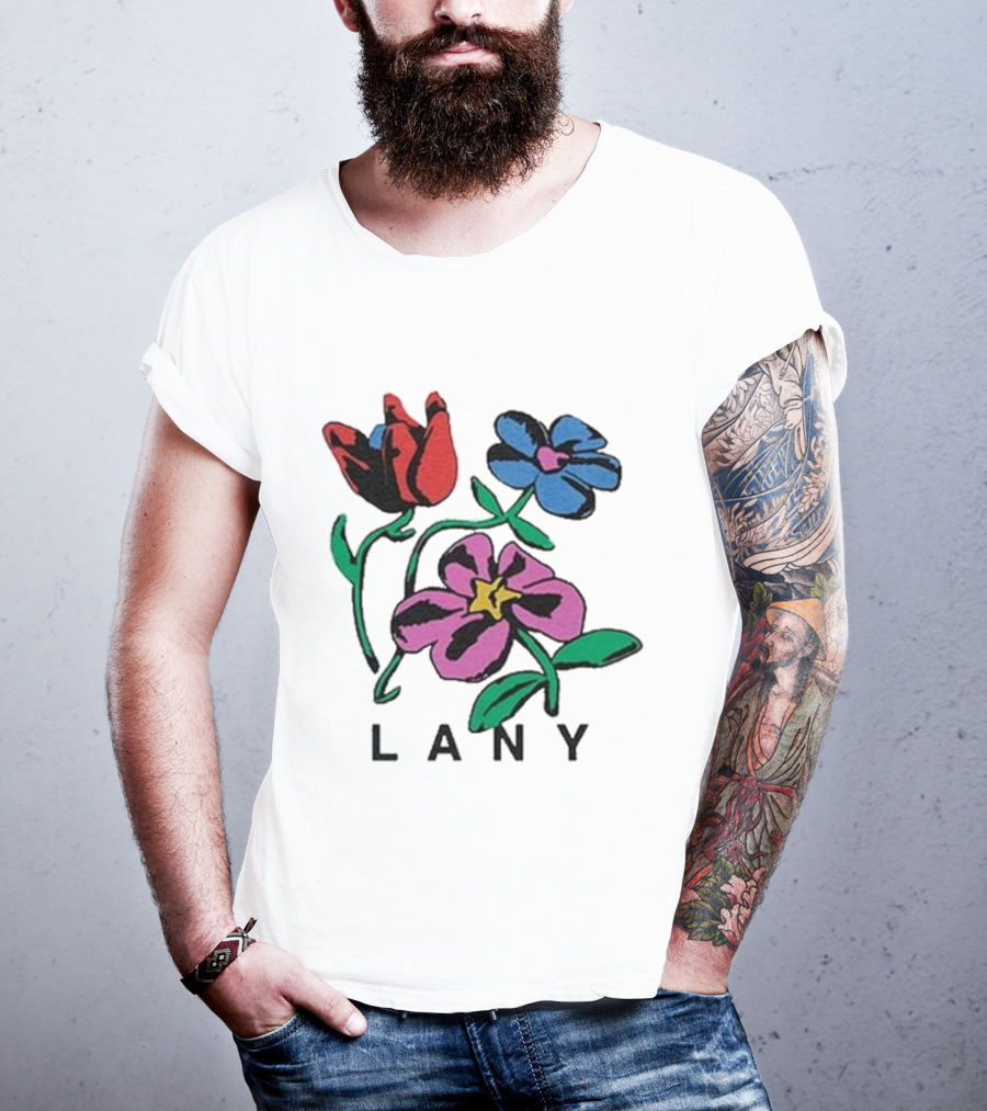 Lany ILYSB Colorful Flowers Artwork T-Shirt