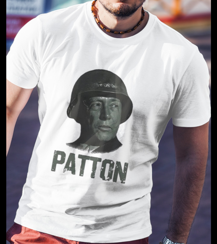 Jake Shields General Patton Helmet Portrait T-Shirt