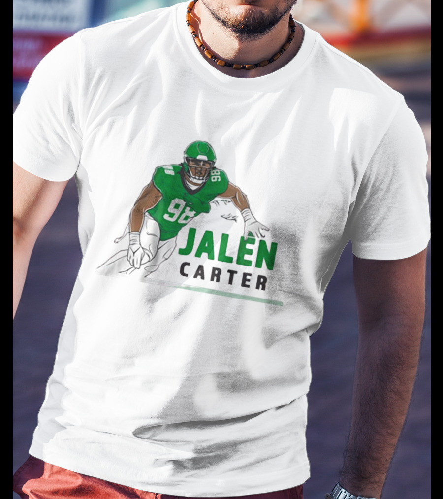 Jalen Carter 98 Philadelphia Eagles Big Dawg Pose NFL T-Shirt