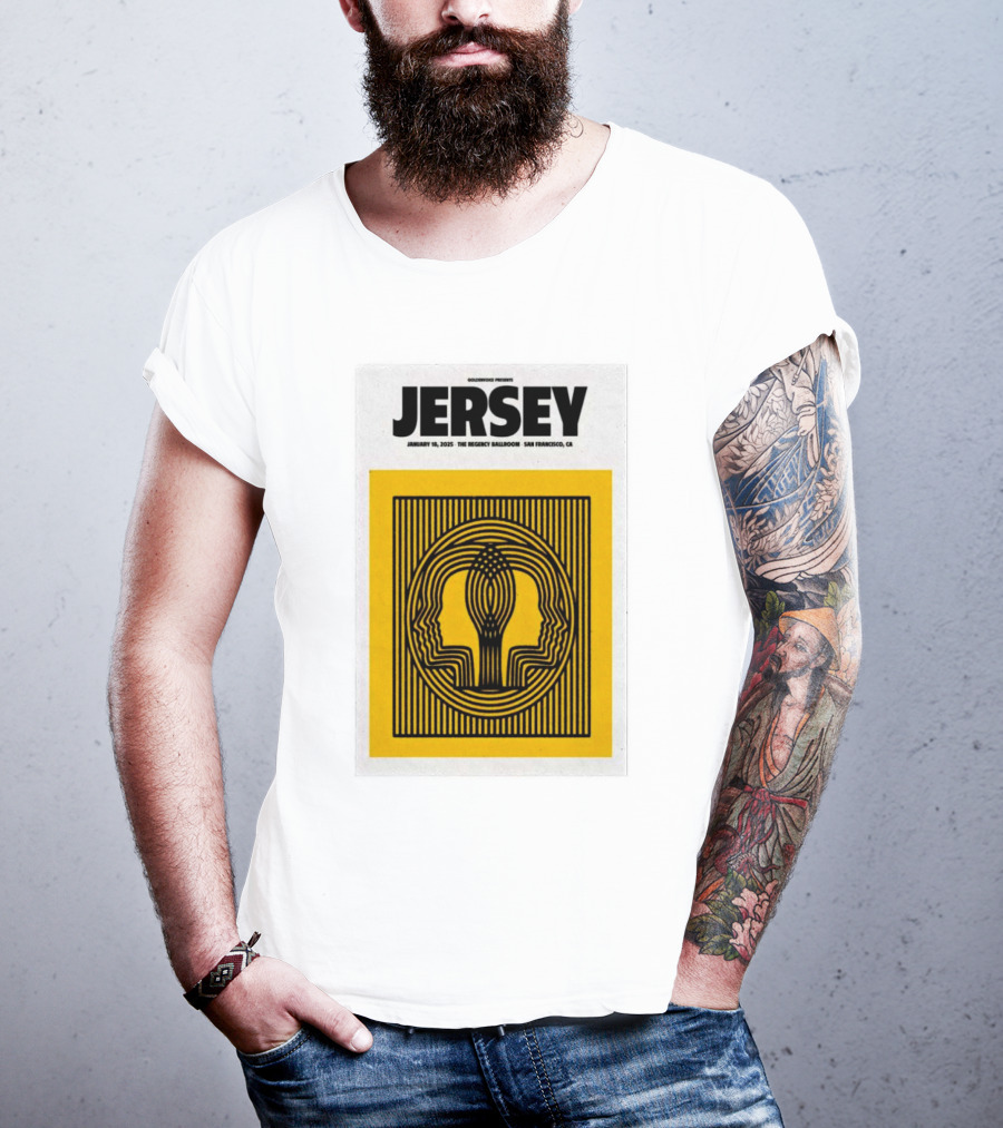 Goldenvoice Presents Jersey January 18, 2025 The Regency Ballroom San Francisco CA T-Shirt
