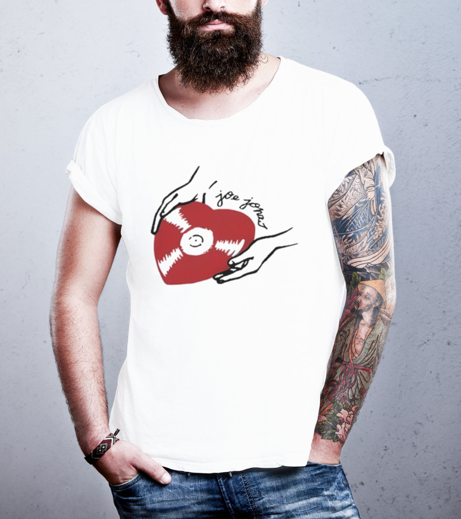 Joe Jonas Vinyl Heart Record T-Shirt